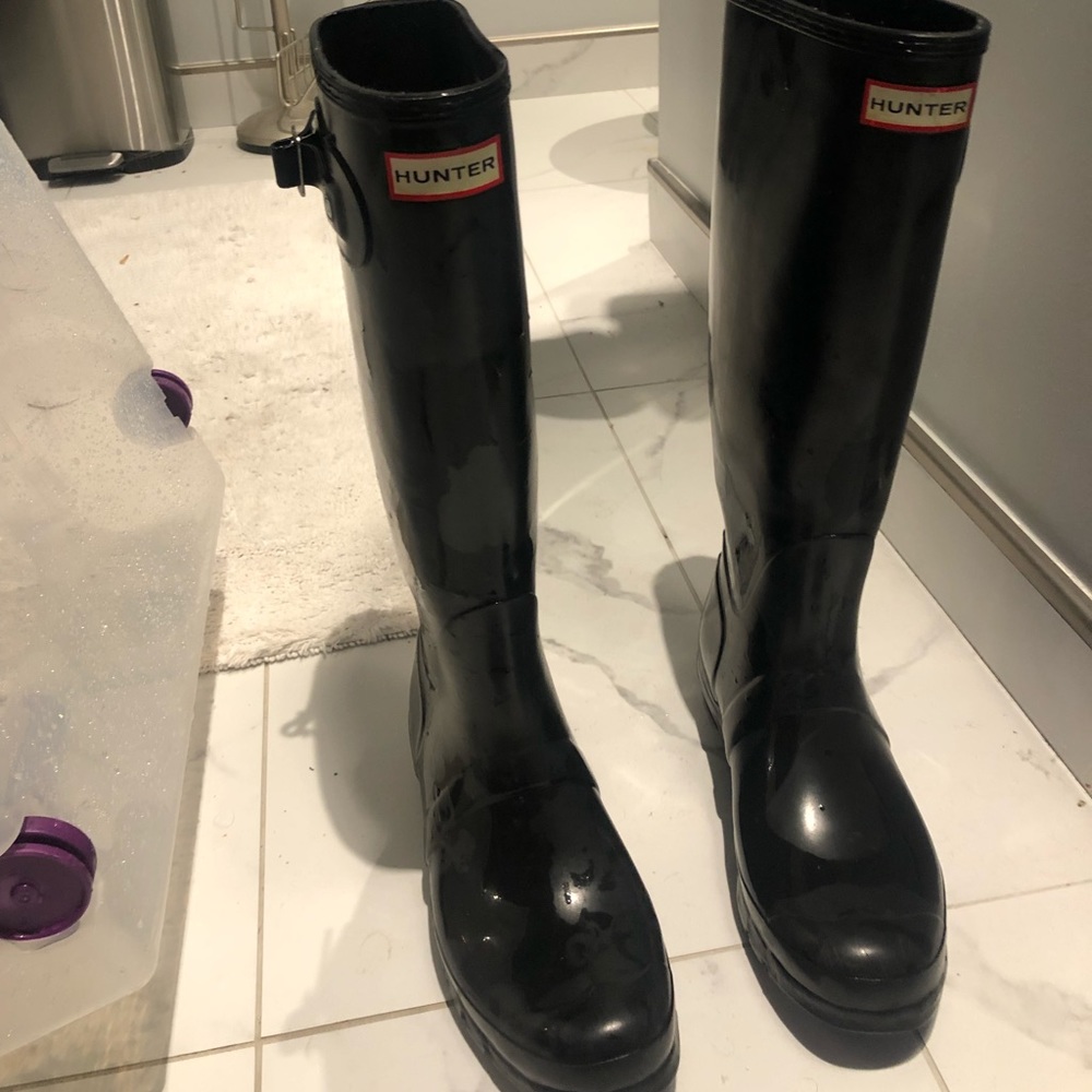 Hunter Women’s Black Rainboots Size 10